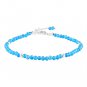Apatite Round 2.5-3mm Faceted beads adjustable stacking bracelet