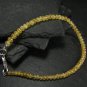 Danburite Rondelle 4mm Smooth beads adjustable stacking bracelet