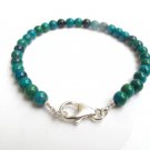 Green Eliate Round 5mm Smooth beads adjustable stacking bracelet