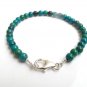 Green Eliate Round 5mm Smooth beads adjustable stacking bracelet