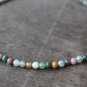 Indian Agate Round 3mm Smooth beads adjustable stacking bracelet