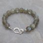 Labradorite Round 10mm Smooth beads adjustable stacking bracelet