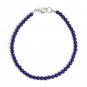 Lapis Lazuli Round 3mm Smooth beads adjustable stacking bracelet