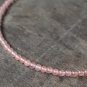 Cherry Quartz Round 3mm Smooth beads adjustable stacking bracelet