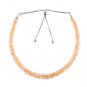 Citrine Rondelle 3-4mm Faceted beads adjustable stacking bracelet
