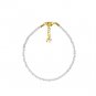 Clear Quartz Round 2mm Faceted beads adjustable stacking bracelet