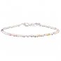 Fluorite Round 2-2.5mm Faceted beads adjustable stacking bracelet