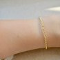 Gold Hematite Round 2mm Smooth beads adjustable stacking bracelet