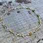 Green Garnet Round 4mm Faceted beads adjustable stacking bracelet