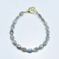 Labradorite Pear 8x5mm Faceted beads adjustable stacking bracelet