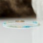 Multi Apatite Round 2mm Smooth beads adjustable stacking bracelet
