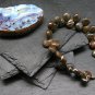 Boulder Opal Pear 8-10mm Smooth beads adjustable stacking bracelet