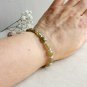 Green Garnet Square 8mm Faceted beads adjustable stacking bracelet