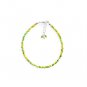 Green Opal  Round 2.5mm Faceted beads adjustable stacking bracelet