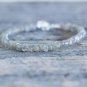 Labradorite Rondelle 4mm Smooth beads adjustable stacking bracelet