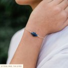 Lapis Lazuli Fancy 2-5mm Smooth beads adjustable stacking bracelet