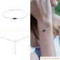 Lapis Lazuli Round 2-4mm Smooth beads adjustable stacking bracelet
