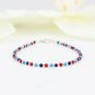 Multi Gemstone Round 3mm Smooth beads adjustable stacking bracelet