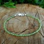 Peridot Quartz Round 4mm Smooth beads adjustable stacking bracelet