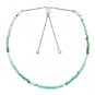 Turquoise Round 2-2.5mm Faceted beads adjustable stacking bracelet