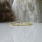 Yellow Apatite Round 3mm Smooth beads adjustable stacking bracelet