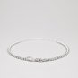 Blue Chalcedony Round 2mm Smooth beads adjustable stacking bracelet