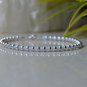 Blue Lace Agate Round 2mm Smooth beads adjustable stacking bracelet