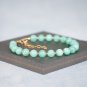 Burmese Jadeite Round 8mm Smooth beads adjustable stacking bracelet