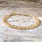 Citrine Rondelle 4-4.5mm Faceted beads adjustable stacking bracelet