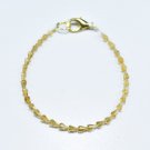 Citrine Drop 3X4.5-3X5mm Faceted beads adjustable stacking bracelet