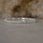 Gray Moonstone Round 3mm Faceted beads adjustable stacking bracelet