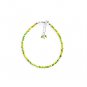 Green Opal Round 2-2.5mm Faceted beads adjustable stacking bracelet