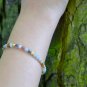 Multi Amazonite Round 3mm Smooth beads adjustable stacking bracelet