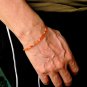Multi Carnelian Round 4mm Smooth beads adjustable stacking bracelet