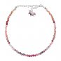 Multi Spinel Round 2.5mm Faceted beads adjustable stacking bracelet