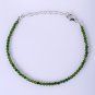 Chrome Diopside Round 3mm Faceted beads adjustable stacking bracelet