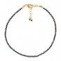 Chrysocolla Round 2-2.5mm Faceted beads adjustable stacking bracelet
