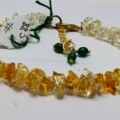 Citrine Nugget Chips 5-7mm Smooth beads adjustable stacking bracelet