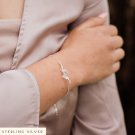 Crystal Quartz Fancy 3-4mm Smooth beads adjustable stacking bracelet