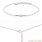 Crystal Quartz Round 2-4mm Smooth beads adjustable stacking bracelet
