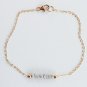 Diamond Quartz Fancy 2-3mm Smooth beads adjustable stacking bracelet