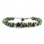 Emarald Nugget Tumble 5-6mm Rough beads adjustable stacking bracelet