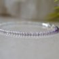 Fluorite Quartz Round 2mm Faceted beads adjustable stacking bracelet