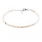 Golden Rutile Round 2.5mm Faceted beads adjustable stacking bracelet