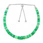 Green Opal Rondelle 3-6mm Faceted beads adjustable stacking bracelet