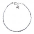 Labradorite Round 2-2.5mm Faceted beads adjustable stacking bracelet