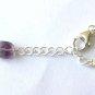 Multi Fluorite Drum 5x8mm Faceted beads adjustable stacking bracelet