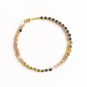 Multi Tourmaline Round 3mm Smooth beads adjustable stacking bracelet