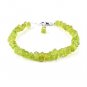 Peridot Nugget Tumble 5-6mm Rough beads adjustable stacking bracelet
