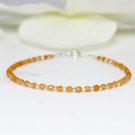 Pink Aventurine Round 3mm Faceted beads adjustable stacking bracelet